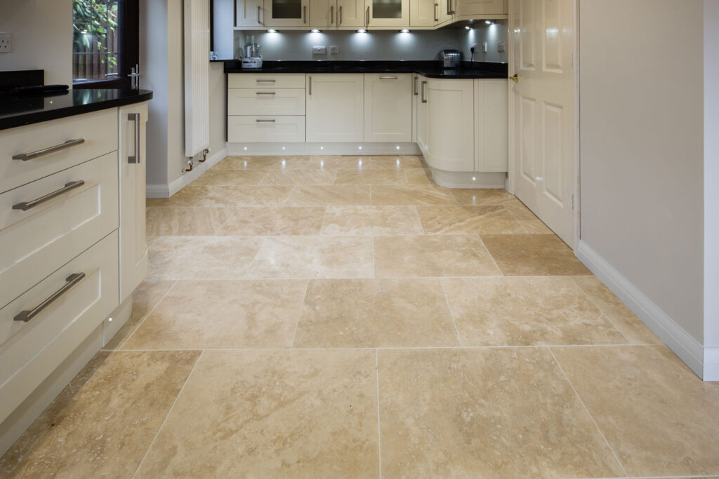travertine floor kitchen design